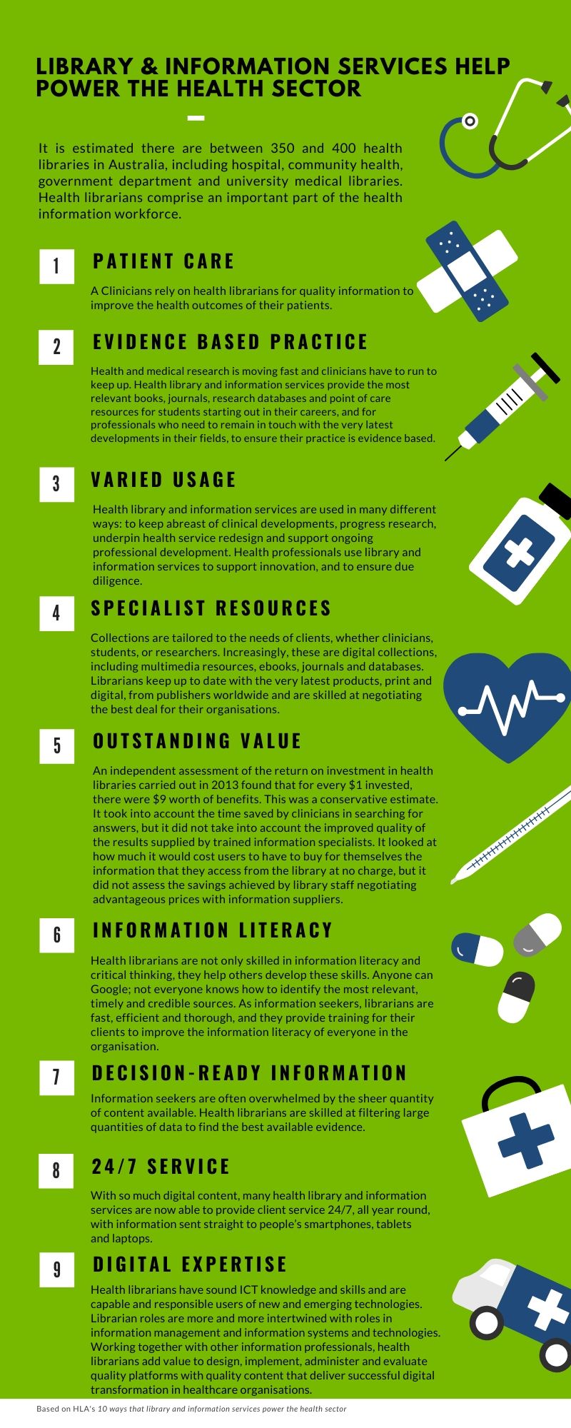 How do health libraries help
